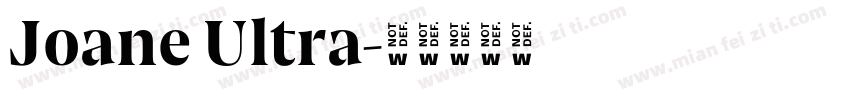 Joane Ultra字体转换